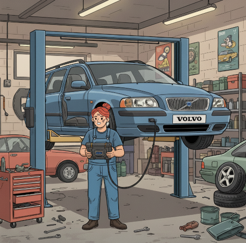 Volvo diagnoză desen animat